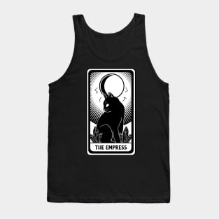 The Empress Tarot Card Black Cat Crescent Occult Gothic Tank Top